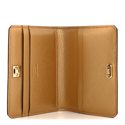 Hermes Metallic Chevre Chamkilight Medor Card Holder Dore 5 of 9