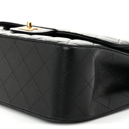 Chanel Caviar Quilted Jumbo Double Flap Black 10 of 11