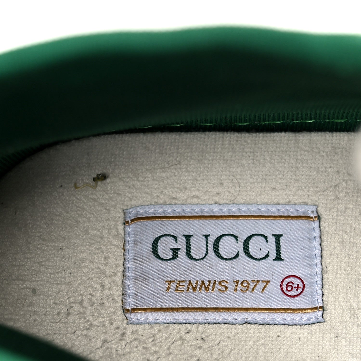 Gucci GG Monogram Web Mens 1977 Tennis High Top Sneakers 6.5 Beige Ebony Mystic White 8 of 8