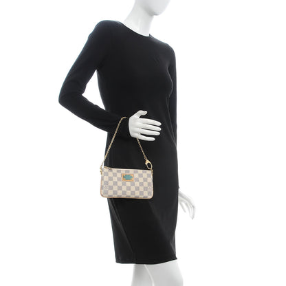 Louis Vuitton Damier Azur Pochette Milla MM 2 of 7