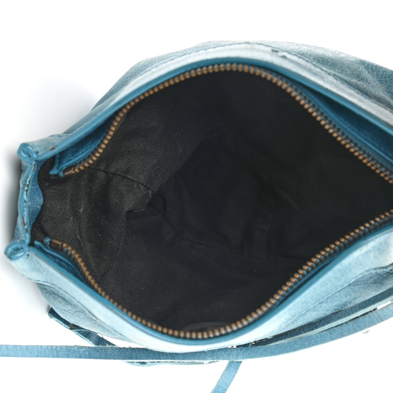 Balenciaga Chevre Porte Toilette Makeup Clutch Cyclade 5 of 12
