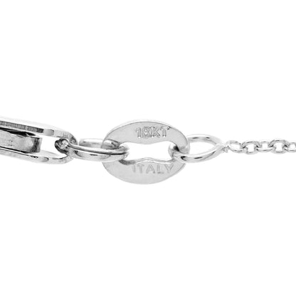 Roberto Coin 18K White Gold Diamond Tiny Treasures Heart Pendant Necklace 6 of 6
