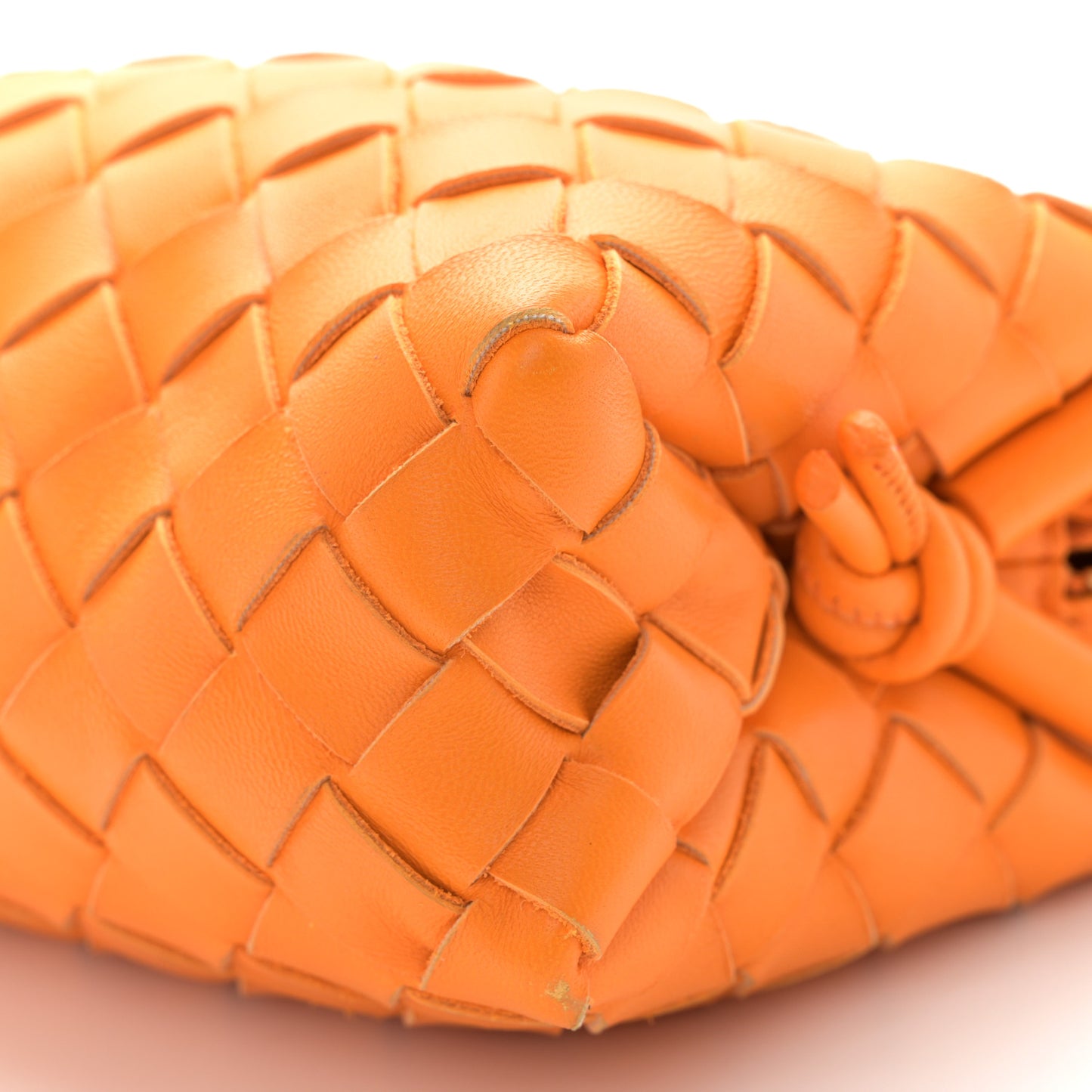 Nappa Intrecciato Mini Loop Camera Bag Tangerine