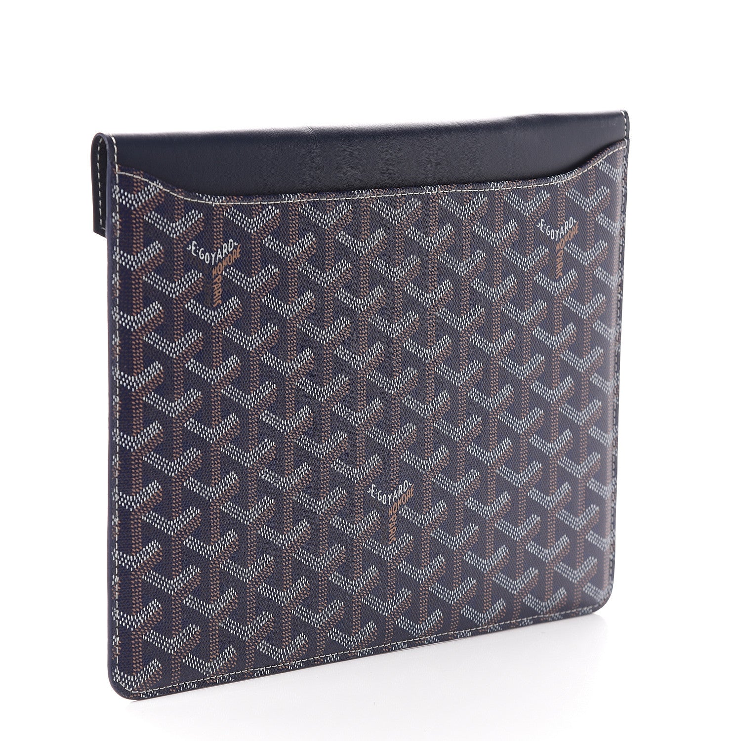 Goyard Goyardine Camondo MM Horizontal Clutch Navy 2 of 5