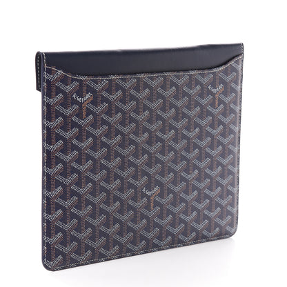 Goyard Goyardine Camondo MM Horizontal Clutch Navy 2 of 5