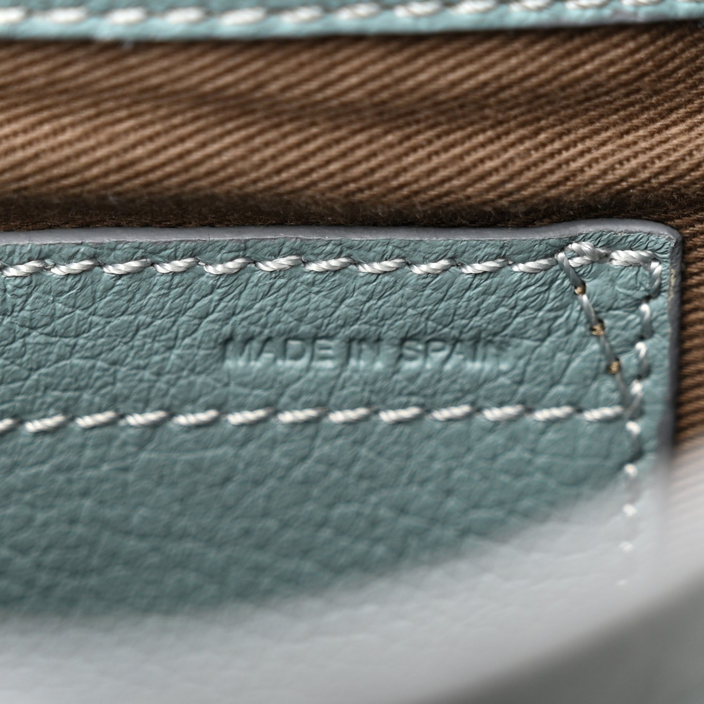 Grained Calfskin Small Marcie Saddle Bag Fresh Mint