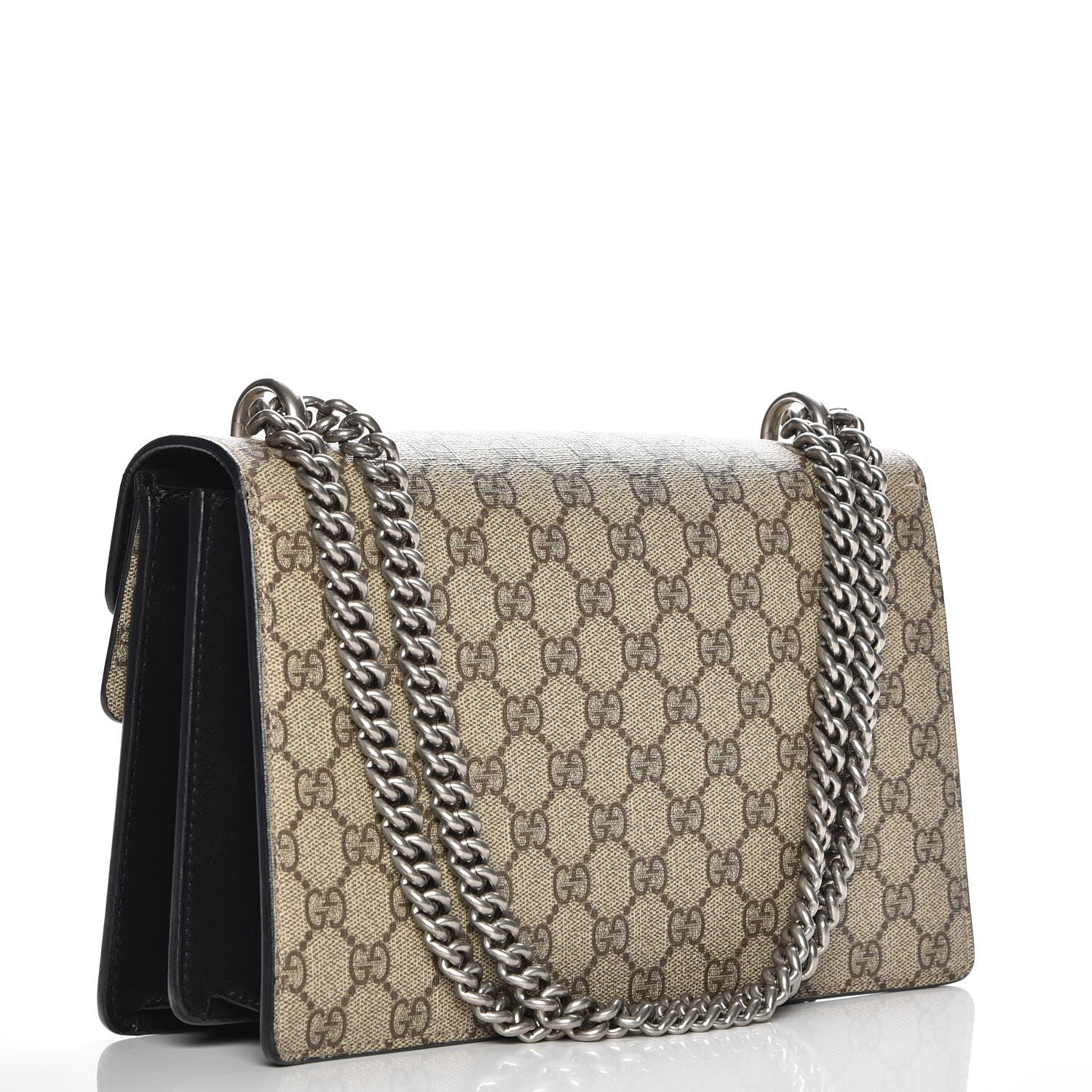 Gucci GG Supreme Monogram Small Dionysus Shoulder Bag Black 3 of 8