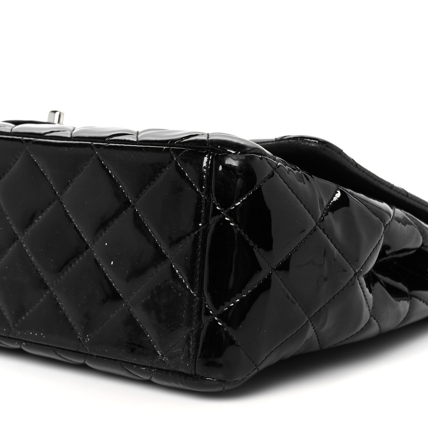 Chanel Patent Quilted Maxi Single Flap Black 11 of 11