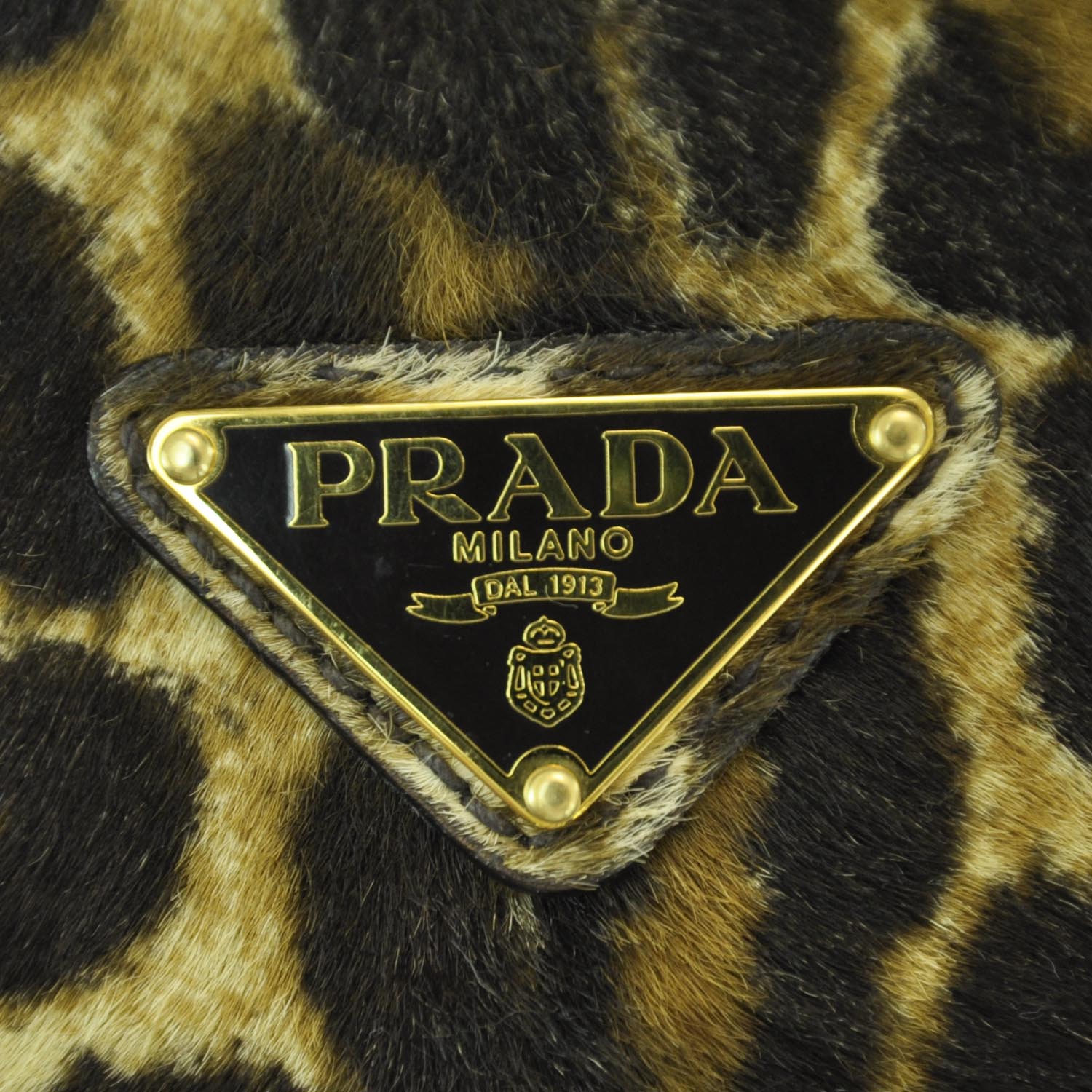 Prada Calf Hair Leopard Print Shoulder Bag 10 of 14