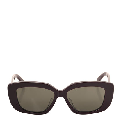Celine Acetate Triomphe Sunglasses CL40216U Dark Aubergine 2 of 7