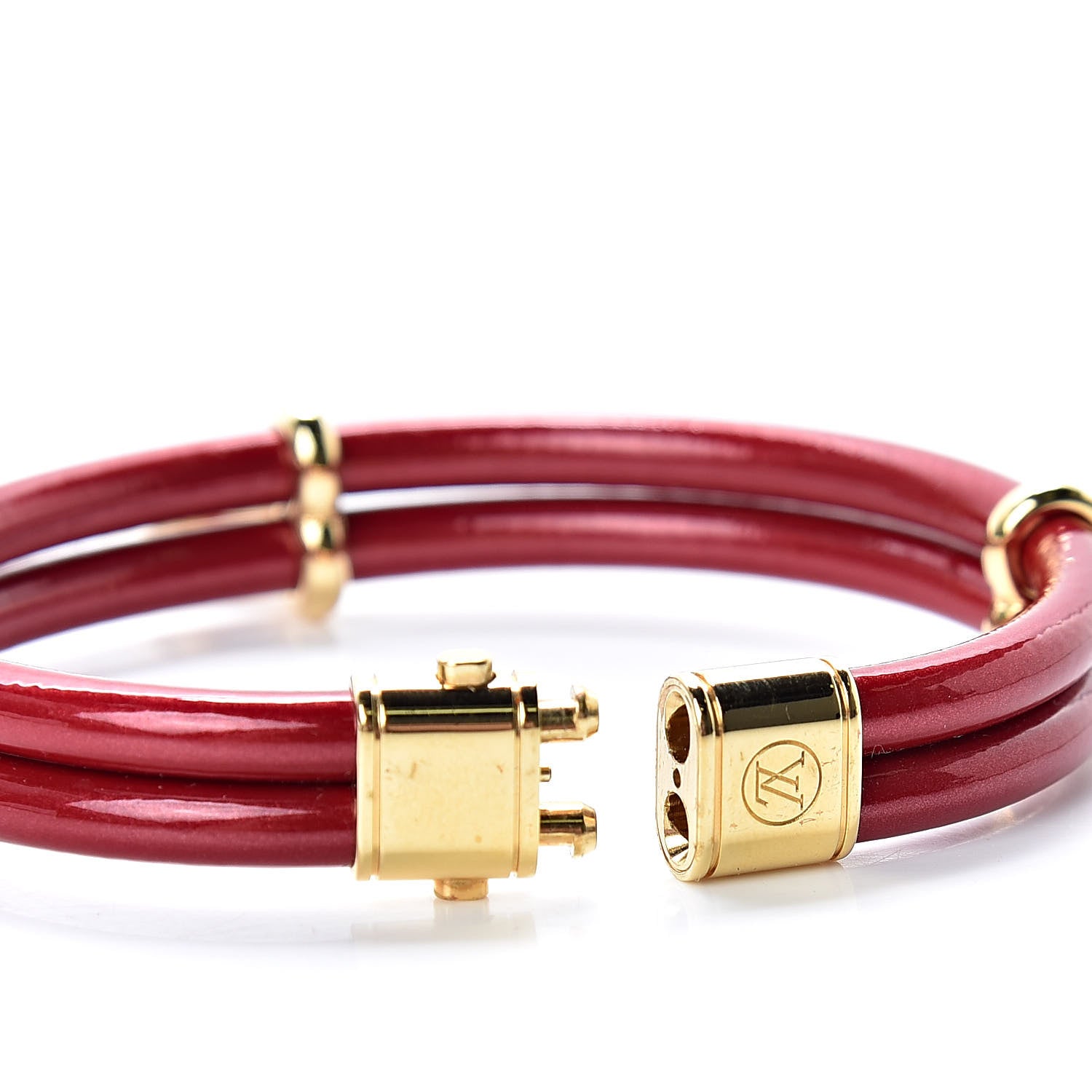 Louis Vuitton Epi Keep It Twice Bracelet 17 Pomme D'Amour 4 of 5