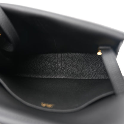 Hermes Taurillon Clemence Halzan 25 Black 5 of 12