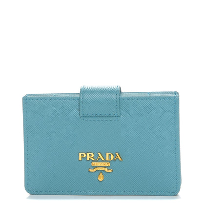 Prada Saffiano Metal Accordion Card Case Anice 1 of 6