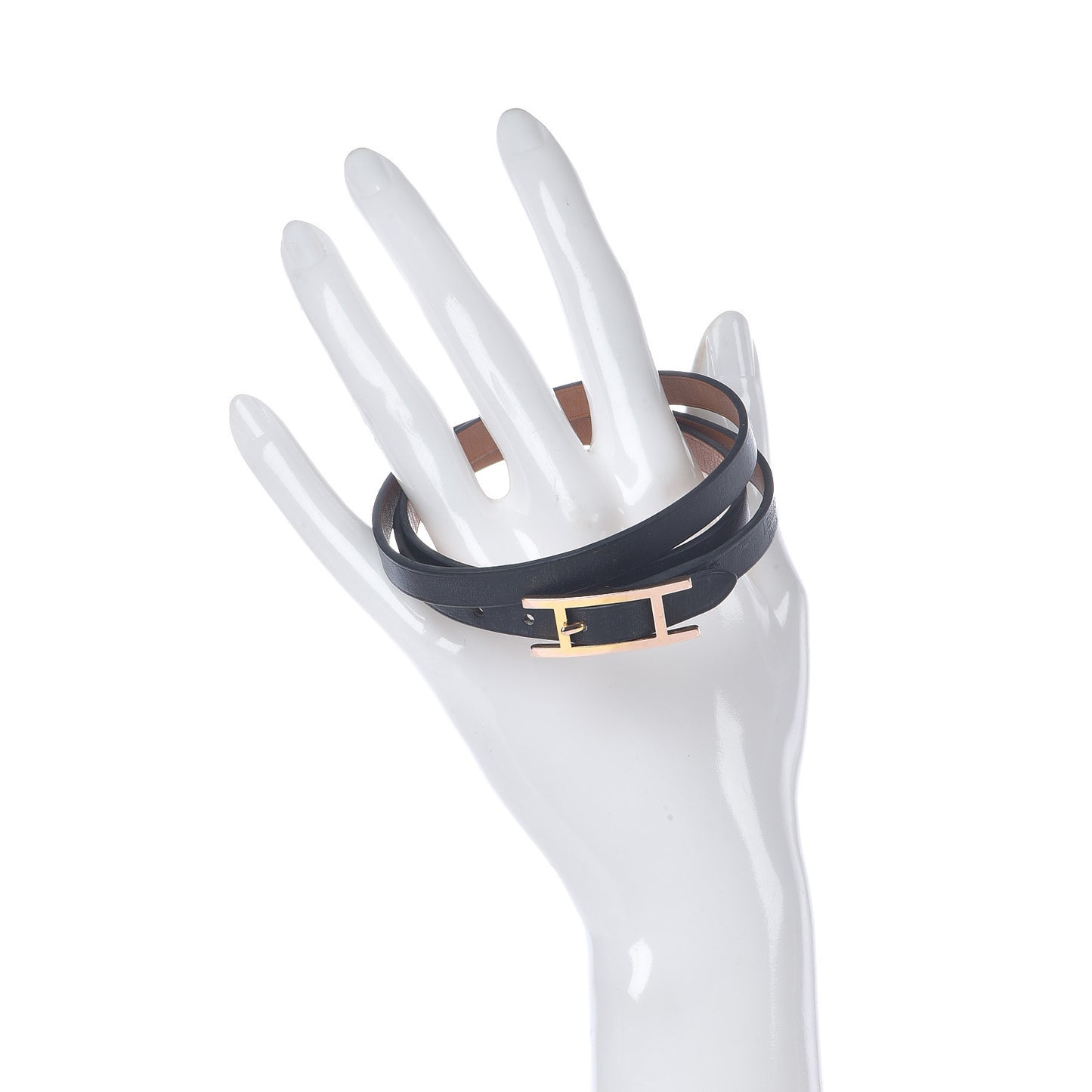 Chamonix Hapi 3MM Triple Tour Wrap Bracelet T2 Black