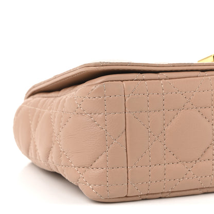 Christian Dior Calfskin Cannage Small Caro Bag Rose De Vents 9 of 11