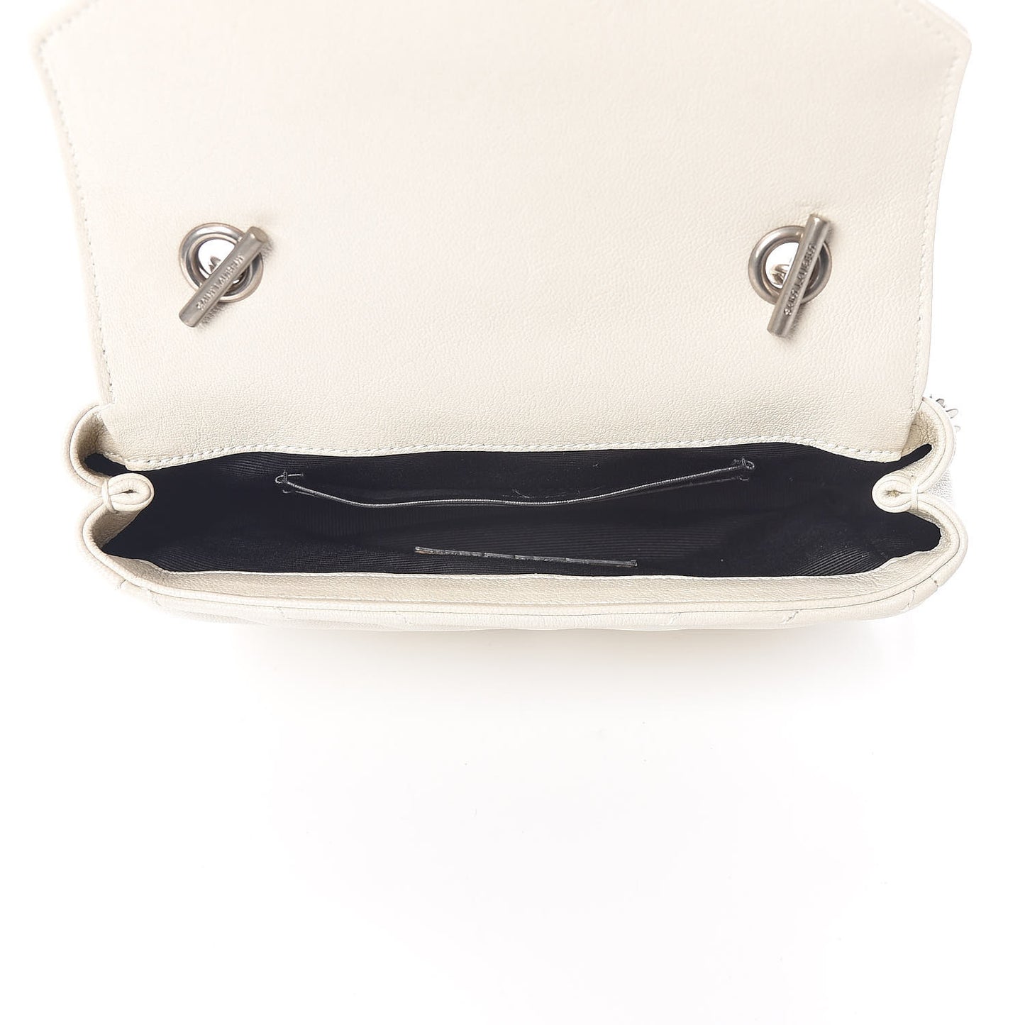 Sheepskin Matelasse Monogram Classic Baby Chain Bag White