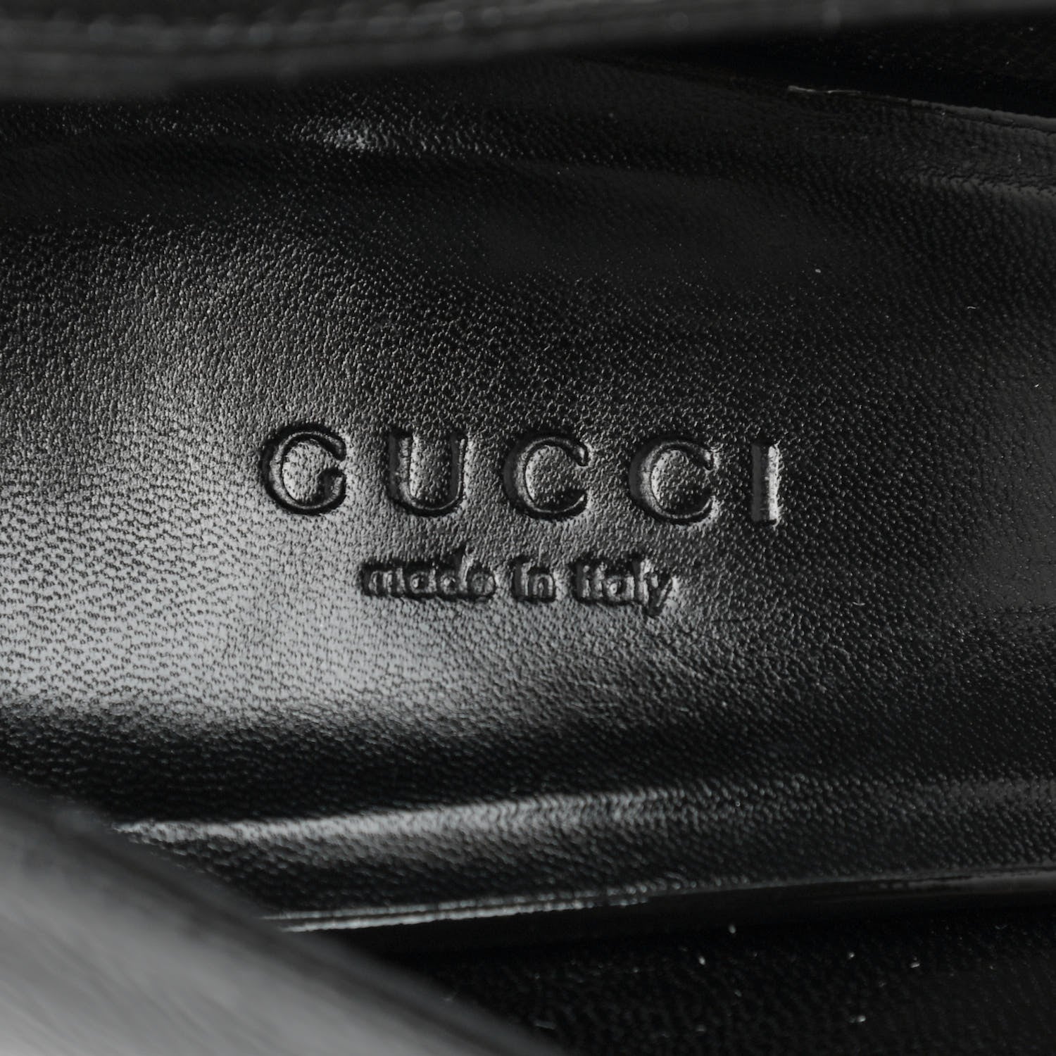 Gucci Patent Horsebit Peep Toe Platform Pumps 39.5 Black 7 of 8