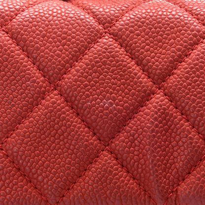 Chanel Iridescent Caviar Quilted Medium Chic Quilt Flap Red 14 of 16