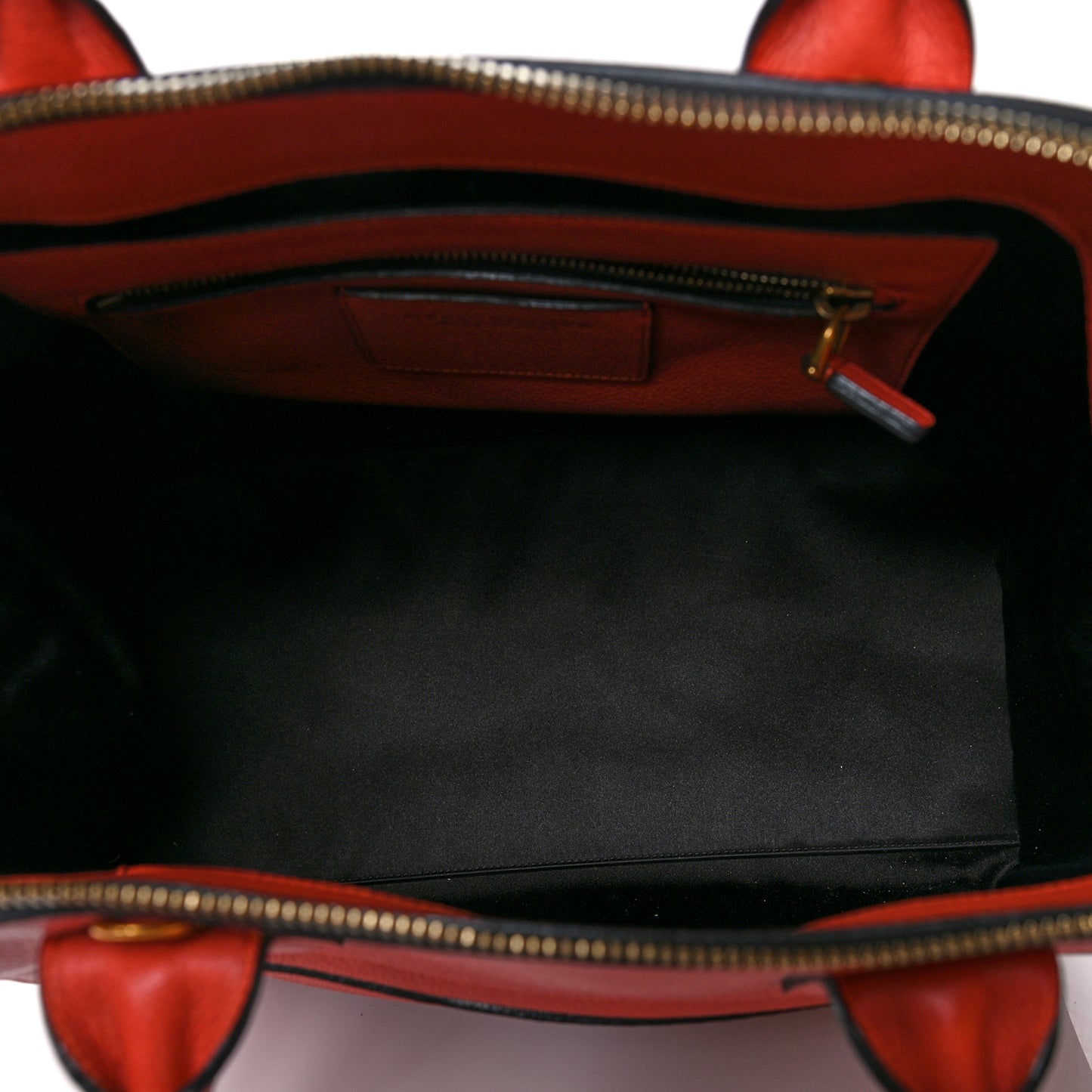 Textured Calfskin Large Incognito Satchel Orange