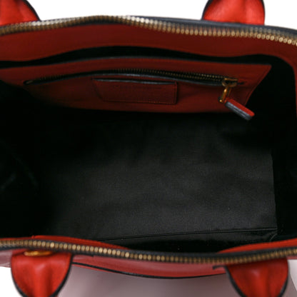 Marc Jacobs Textured Calfskin Large Incognito Satchel Orange 6 of 10