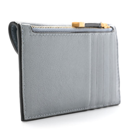 Christian Dior Goatskin Saddle Cosmos Zipped Card Holder Cloud Blue 3 of 7