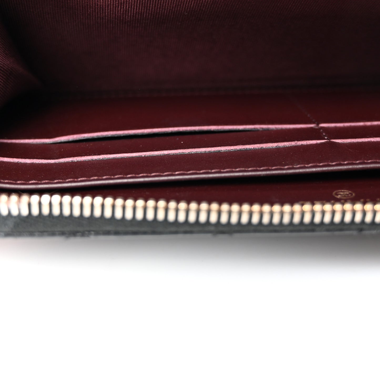 Caviar Quilted Large Gusset Zip Around Wallet Black