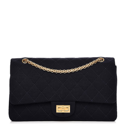 Chanel Jersey Quilted 2.55 Reissue 227 Flap Navy 1 of 10