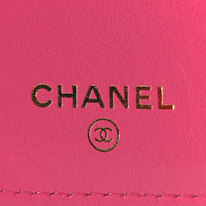 Chanel Caviar Quilted Double Flap Wallet Pink 7 of 13