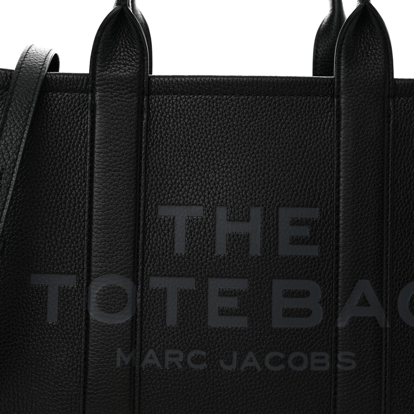 Grained Calfskin Medium The Tote Bag Black