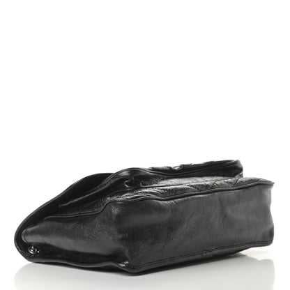 Saint Laurent Crinkled Calfskin Matelasse Monogram Large Niki Chain Satchel Black 4 of 15