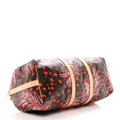 Louis Vuitton Monogram Jungle Dots Keepall Bandouliere 50 Sugar Pink Poppy 3 of 10