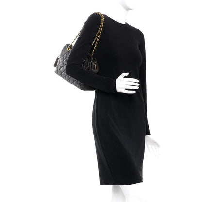 Chanel Lambskin Quilted Shoulder Bag Dark Brown 2 of 15