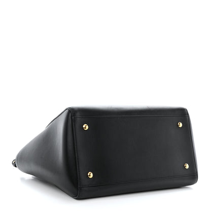 Versace Vitello Calfskin Signature Tote Black 4 of 12
