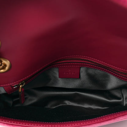 Gucci Velvet Matelasse Small GG Marmont Shoulder Bag Light Raspberry Rose 5 of 8