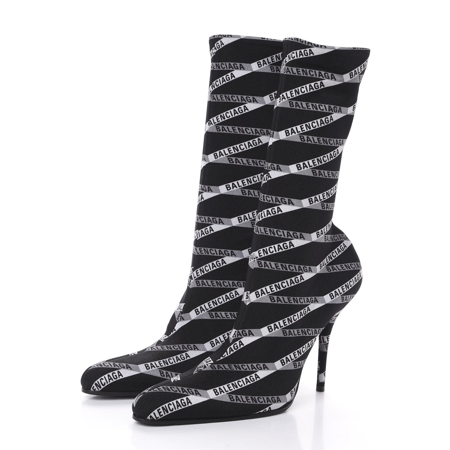 Spandex Losange Monogram 110mm Booties 39 Gris Black