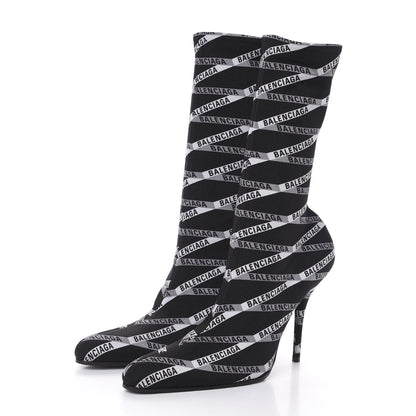 Balenciaga Spandex Losange Monogram 110mm Booties 39 Gris Black 3 of 6