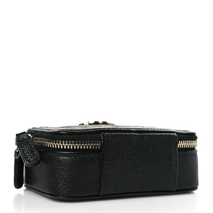 Chanel Caviar Chevron Quilted Mini Boy Clutch With Chain Black 4 of 9