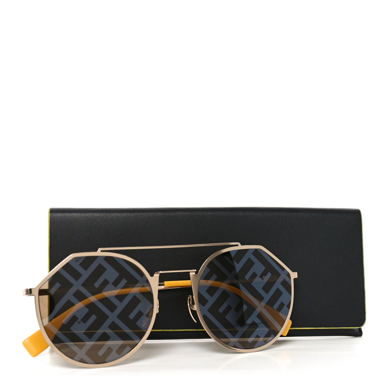 FENDI サングラス　FF M0021/S Fendi Metal Eyeline Aviator Sunglasses FF M0021/S Gold 1834930