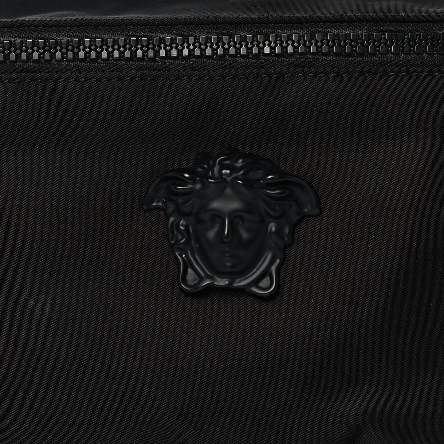 Nylon Palazzo Medusa Belt Bag Black