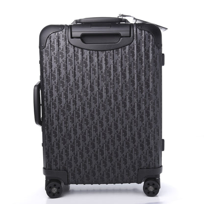 Christian Dior X RIMOWA Aluminum Zucca Print Roll Away Carry On Luggage 3 of 13