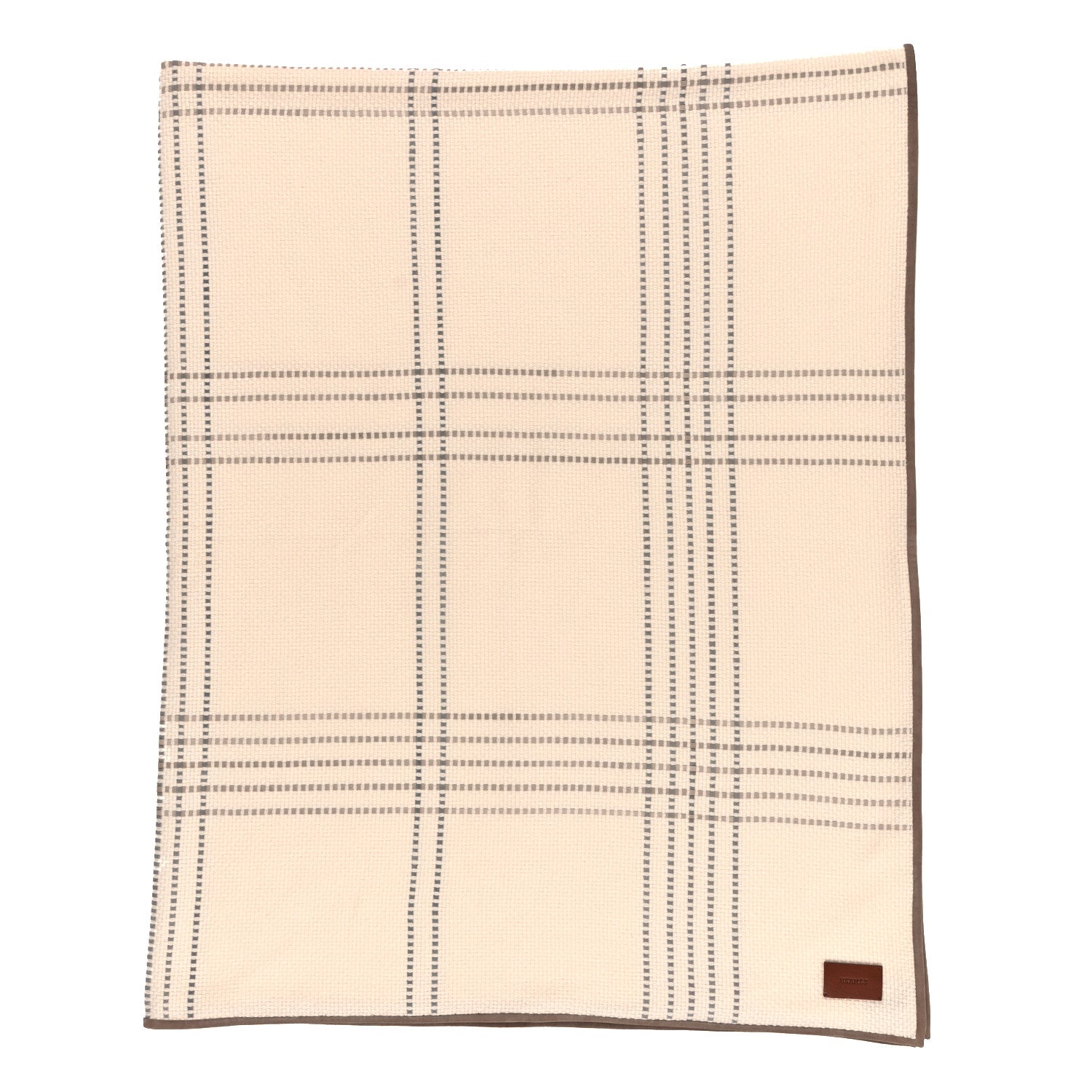 Hermes Cashmere Woven Suede Goatskin Pique-Nique Blanket 1 of 4