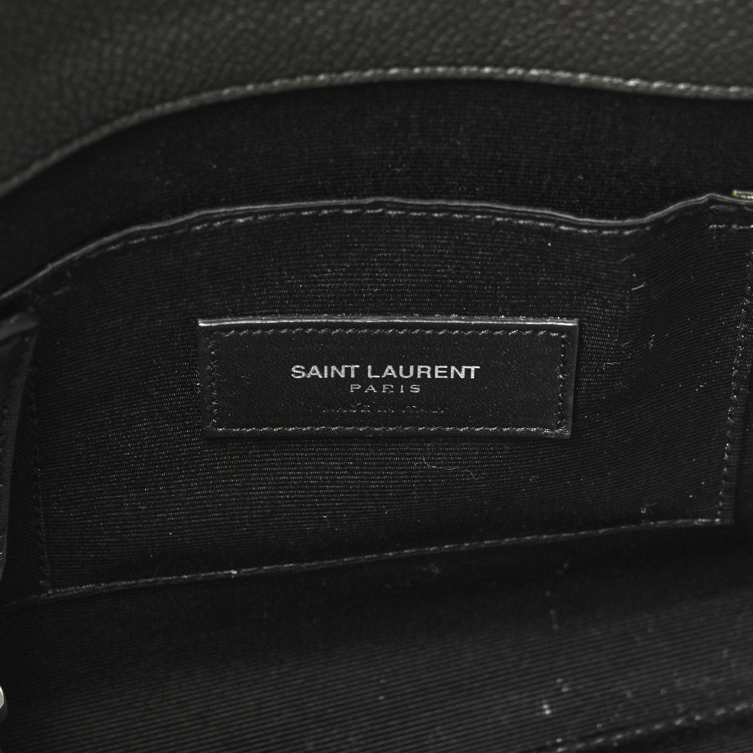 Saint Laurent Grained Calfskin Baby Sac De Jour Coal 6 of 11