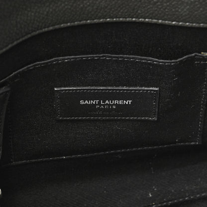 Saint Laurent Grained Calfskin Baby Sac De Jour Coal 6 of 11