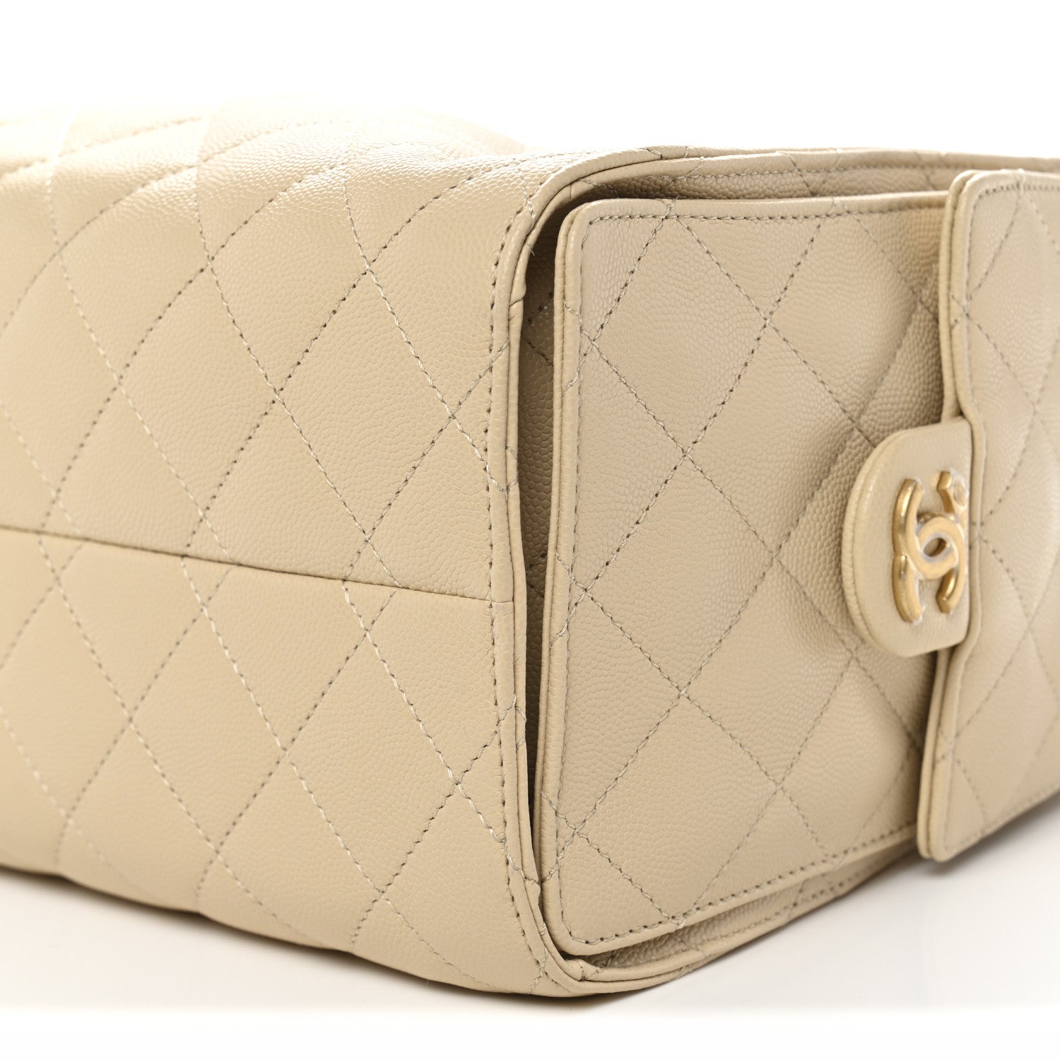 Chanel Caviar Quilted Small Chanel 25 Handbag Beige 10 of 10