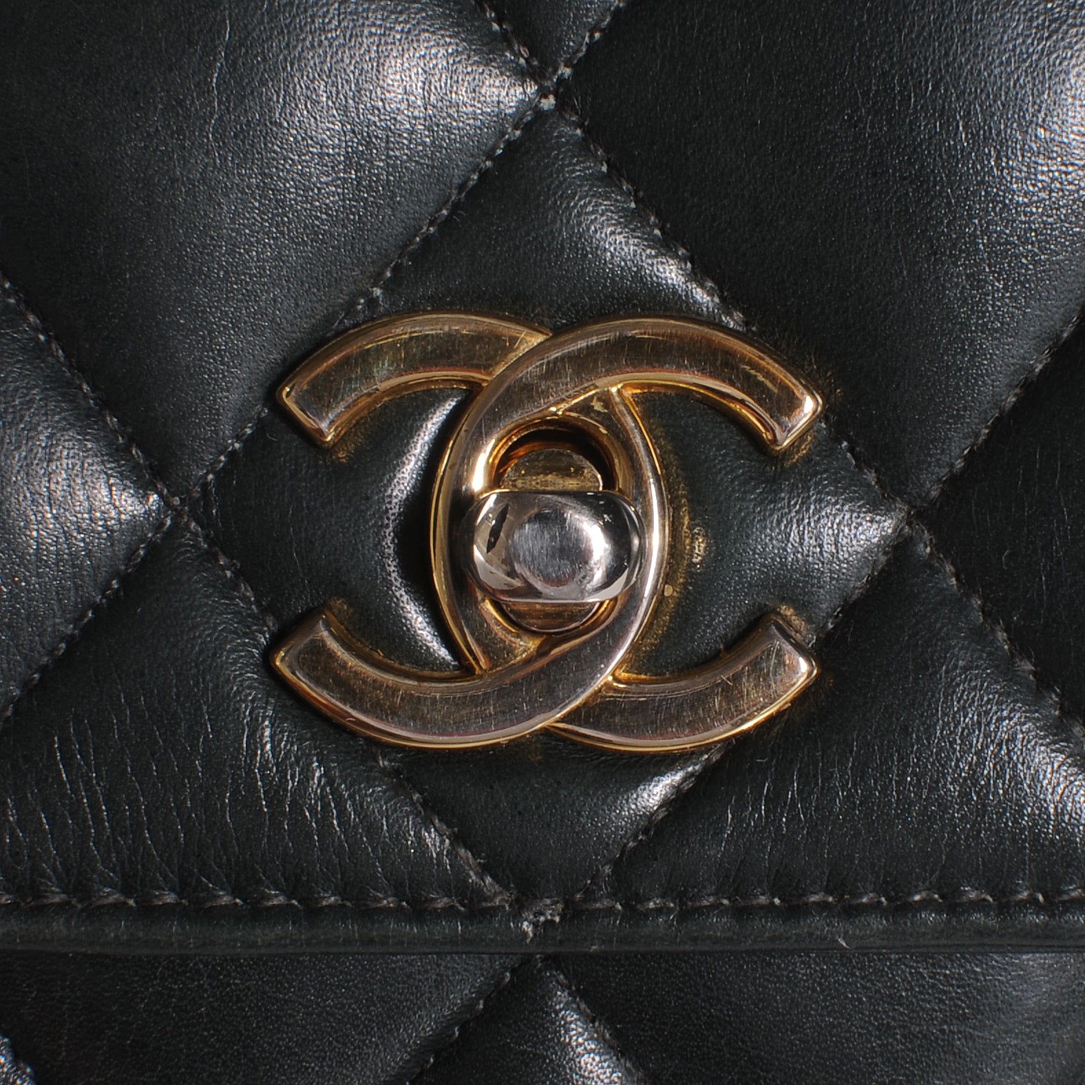 Chanel Lambskin Quilted Mini Flap Dark Green 5 of 10
