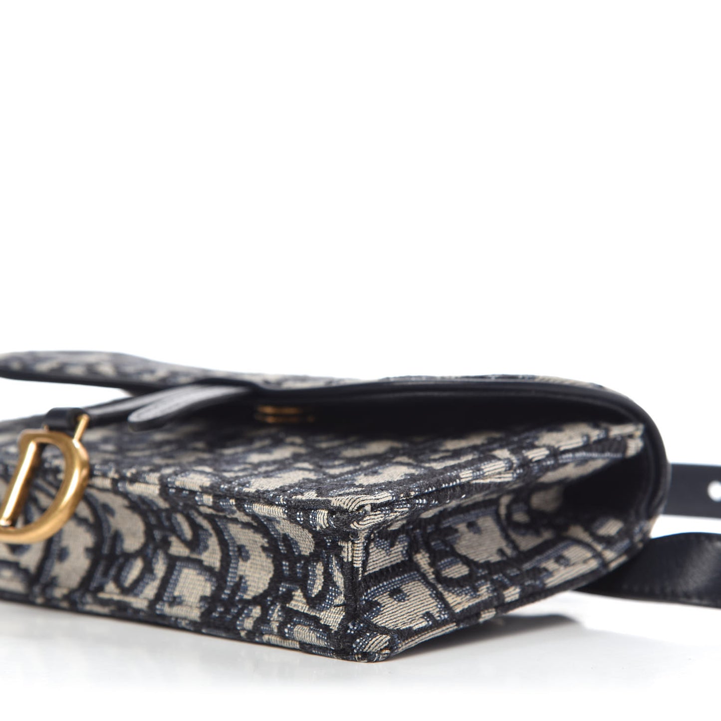 Oblique Saddle Belt Bag Blue