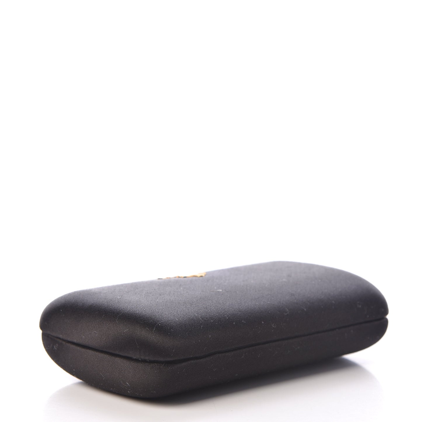 Satin Box Clutch Black