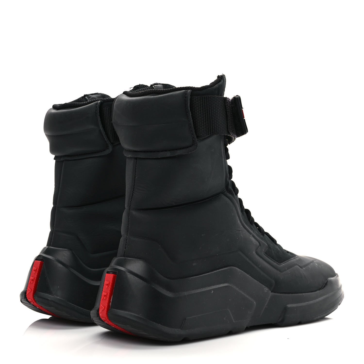 Prada Nubuck Polarius High Top Sneakers 36 Black 4 of 10