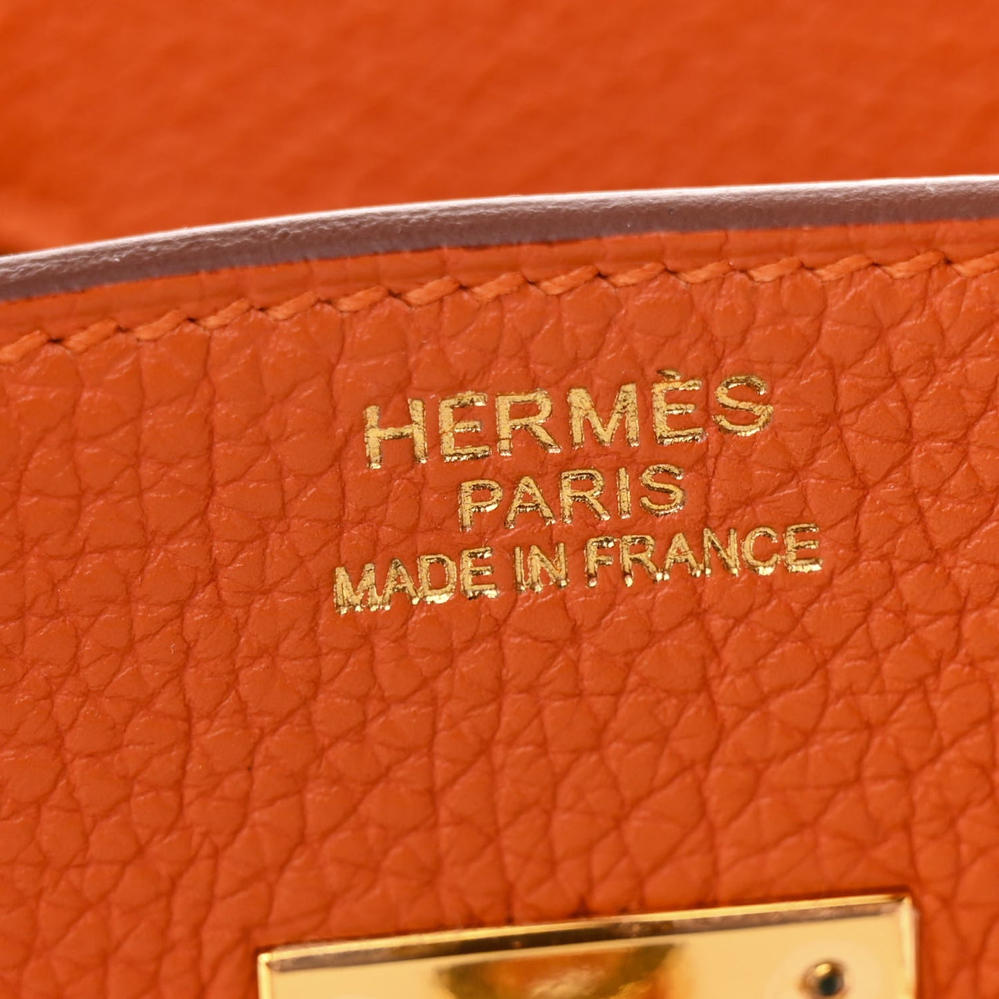 Togo Birkin 35 Orange