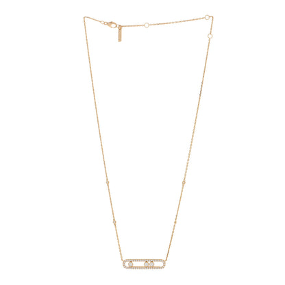 Messika 18K Yellow Gold Diamond Large Move Classic Pave Necklace 3 of 5